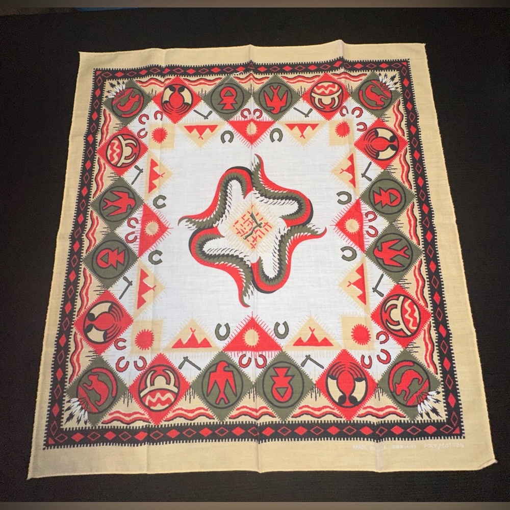 Southwestern Indian tribal native print scarf